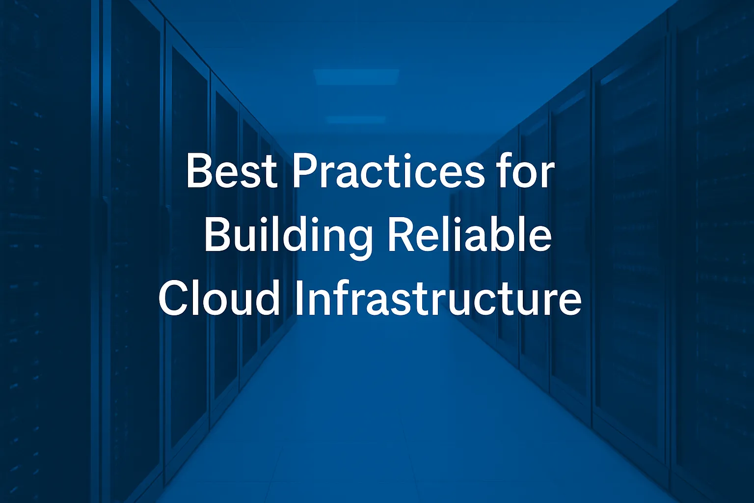 Reliable cloud infrastructure in a modern data center environment